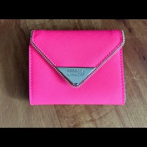 Rebecca Minkoff Hot Pink Cleo Wallet/keychain